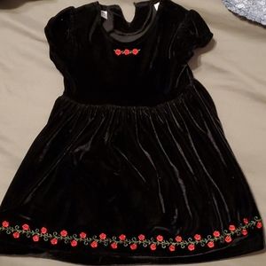 Girls blacket velvet dress